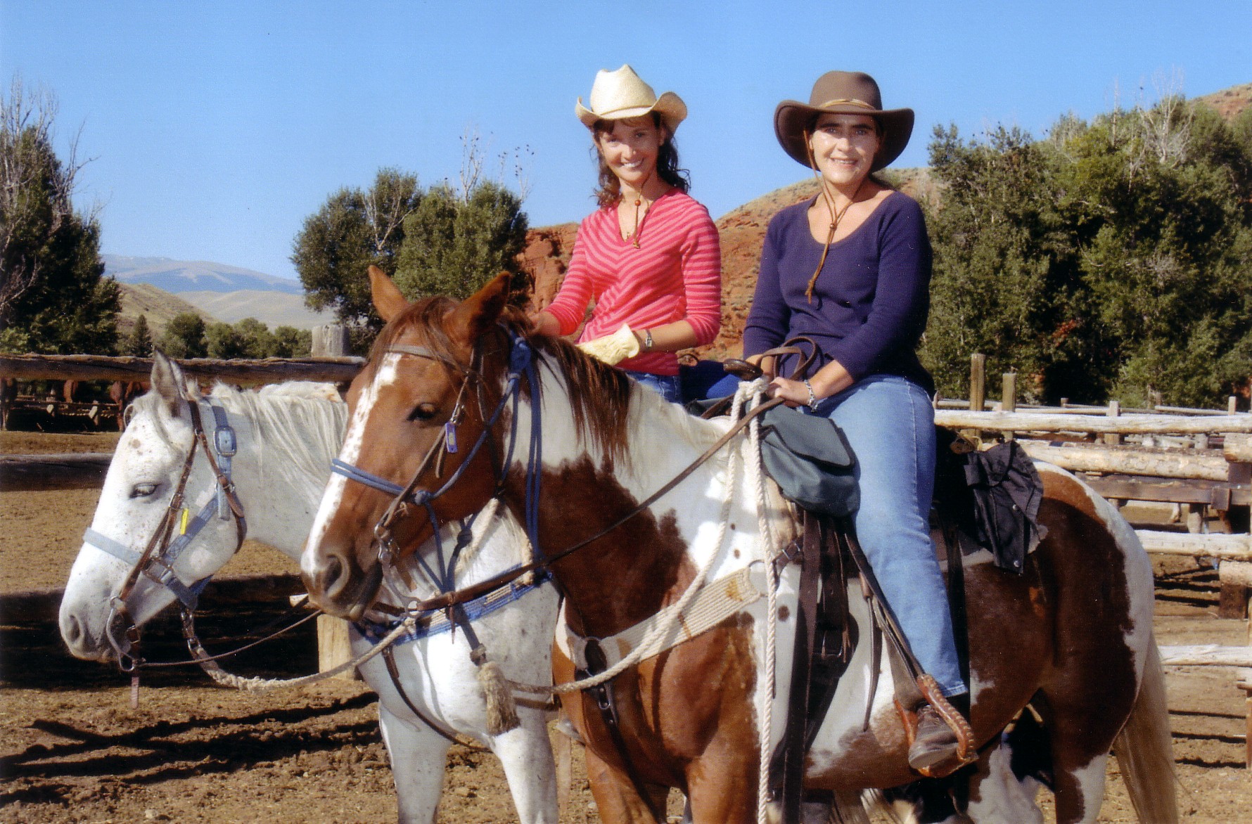 Drs. Heike Wulff and Christine Beeton in Wyoming, 2005