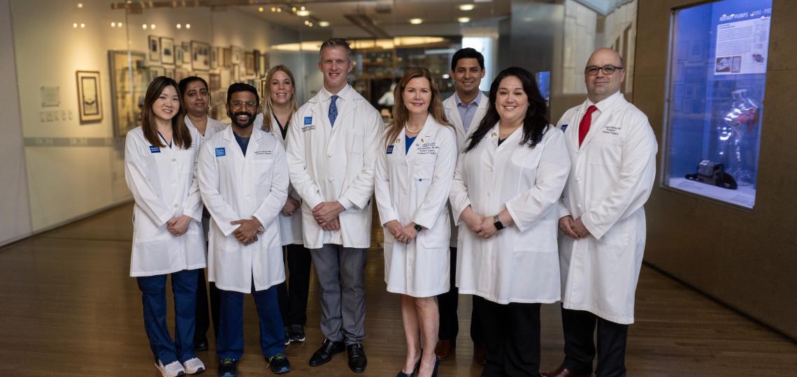 a group of doctors smiling