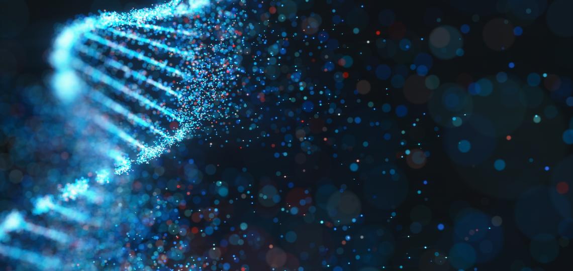 a creative illustration of DNA