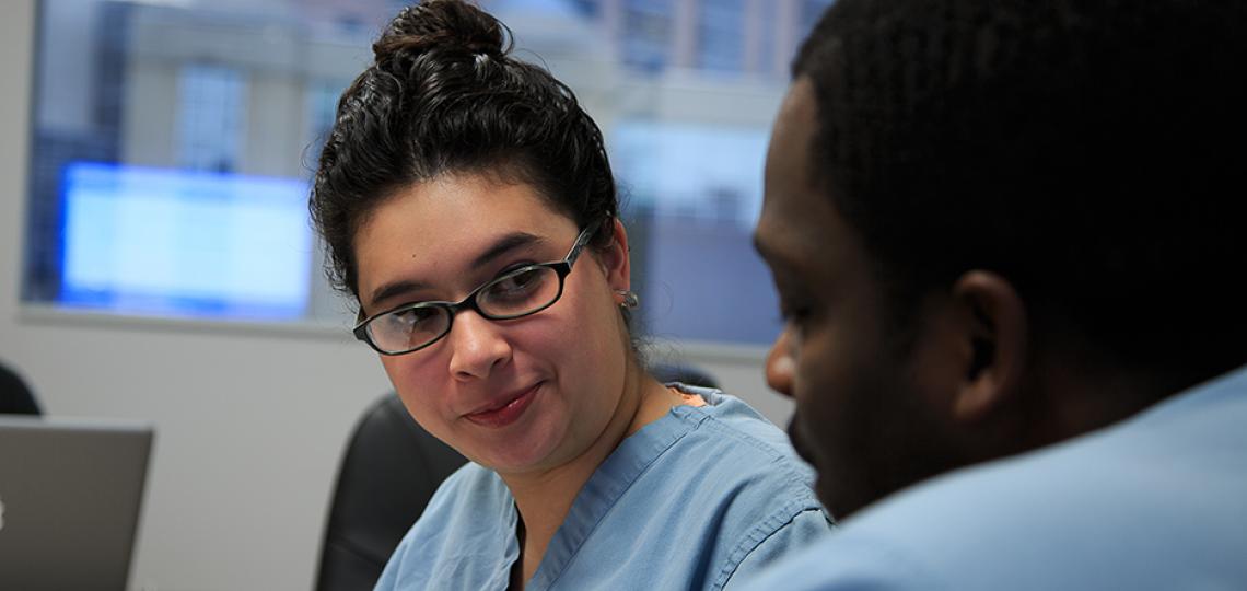 anesthesia residents chatting