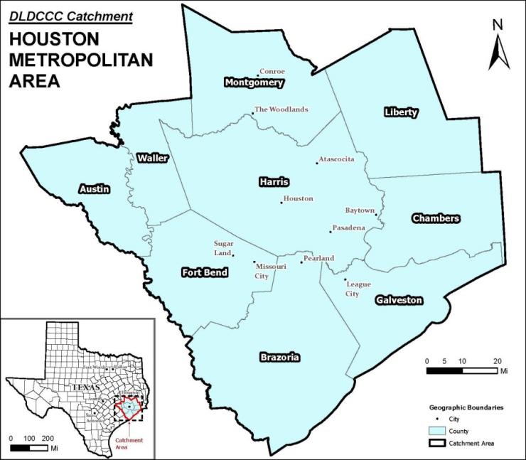 map of houston area