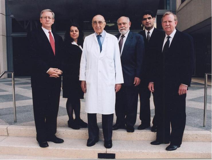 Winners of the 2001 Michael E. DeBakey, M.D., Excellence in Research Awards.