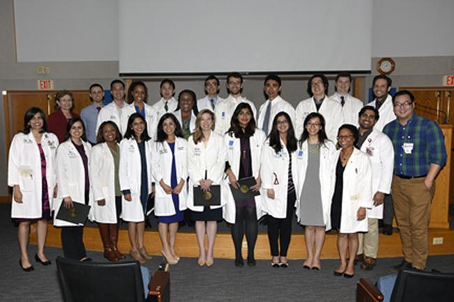 Members of the Baylor College of Medicine Gold Humanism Honor Society Resident Chapter.