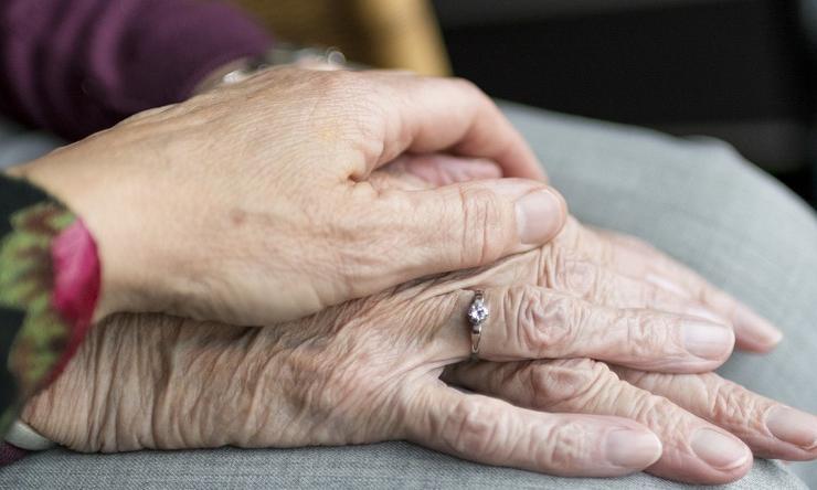 Elderly hands
