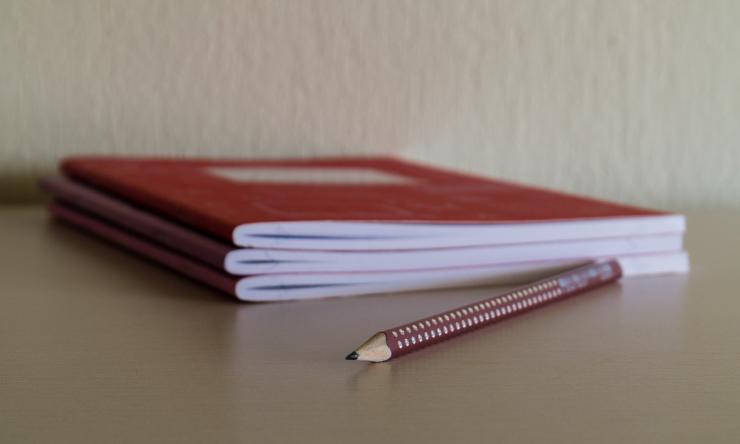 Back to School notebooks and pencil 