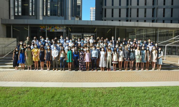 Match Day 2021 group photo with masks