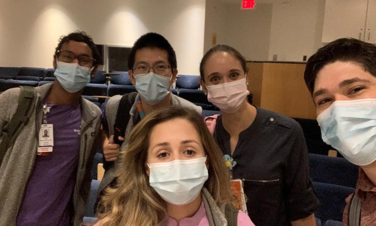 PSP residents gather for an evening academic event