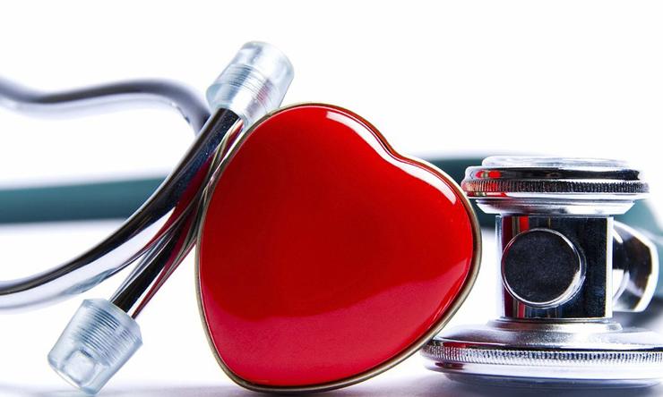 Heart and stethoscope