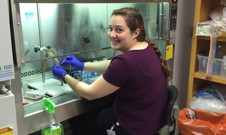 Ayrea Hurley purifying recombinant Adeno-Associated Viruses