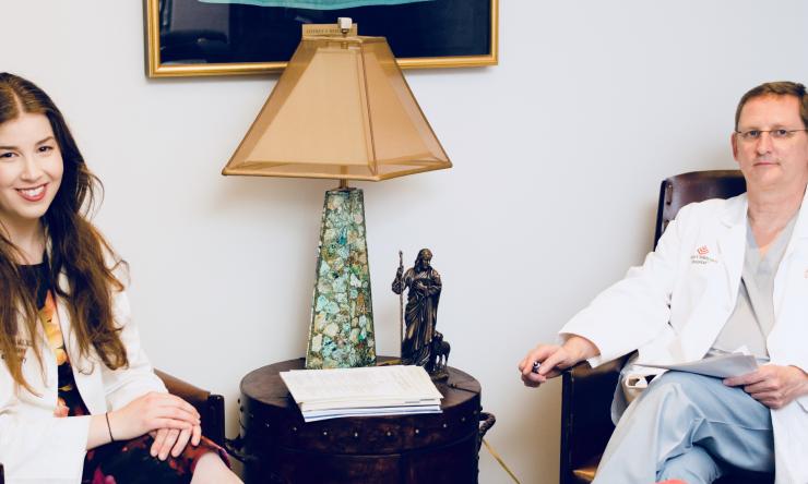 Dr. Brandi Braud-Scully and her mentor Dr. Jeffrey S. Heinle.